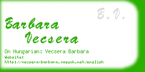 barbara vecsera business card